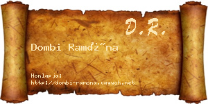 Dombi Ramóna névjegykártya